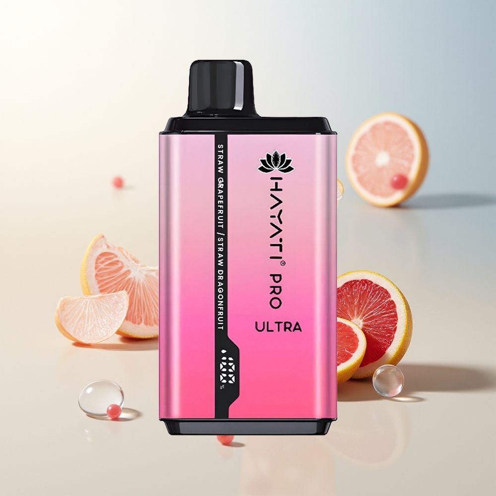 Hayati Pro Ultra 15000 Puffs Jagoda Grejpfrut Jagoda Zmajevo Voće