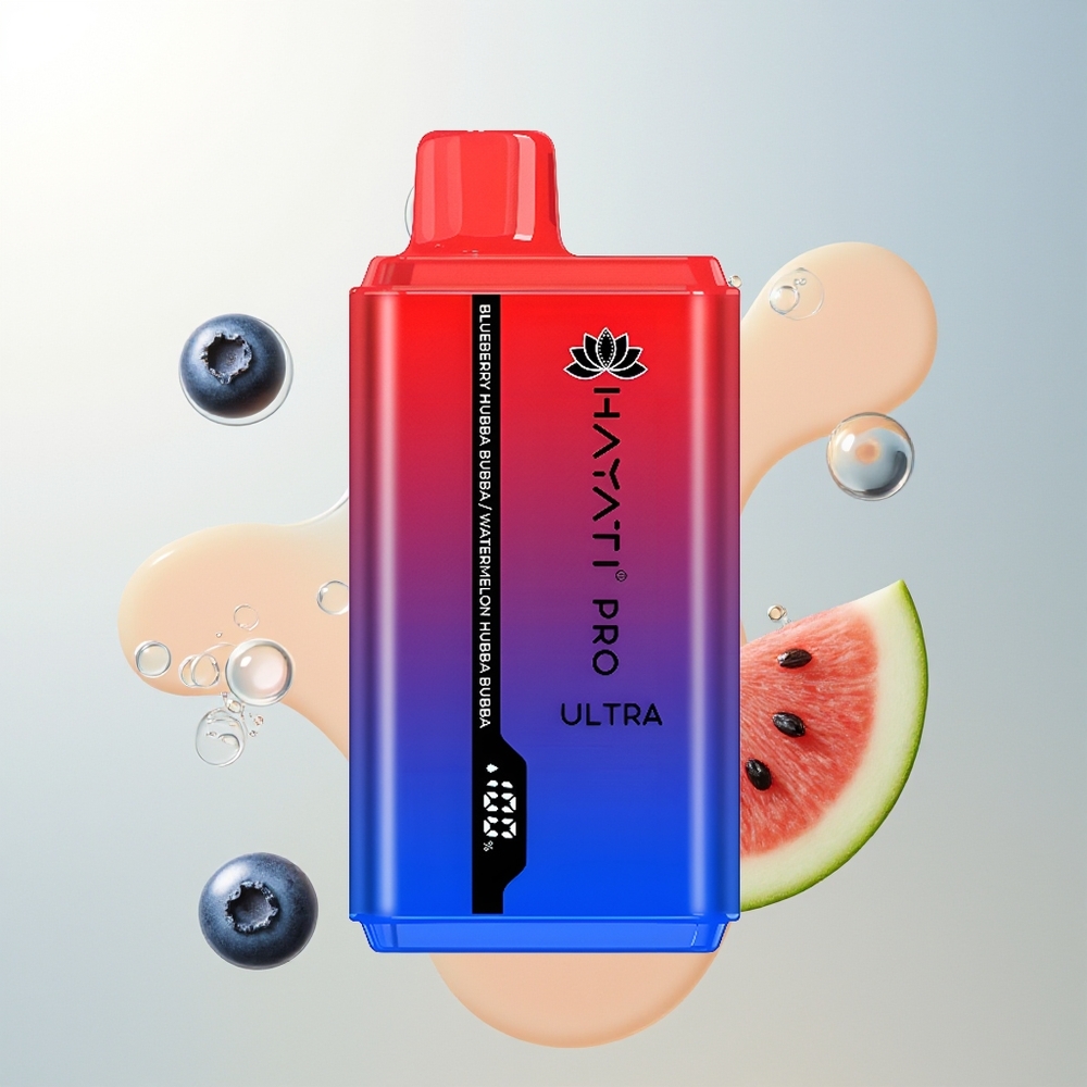 Hayati Pro Ultra 15000 Puffs Jednokratna Vape Borovnica Hubba Bubba Lubenica Hubba Bubba