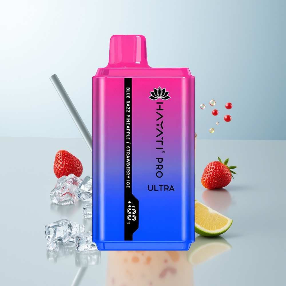 Hayati Pro Ultra 15000 Puffs Plava Malina Ananas Jagoda Led