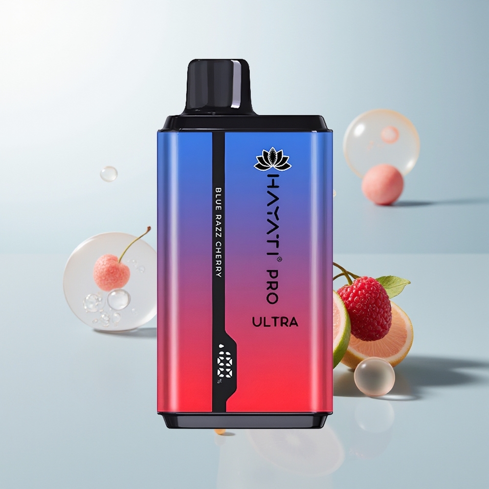 Hayati Pro Ultra 15000 Puffs Plava Malina Trešnja 2 12ml