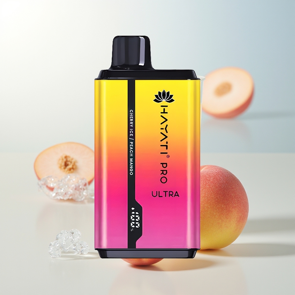 Hayati Pro Ultra 15000 Puffs Trešnja Ledenjaka Breskva Mango