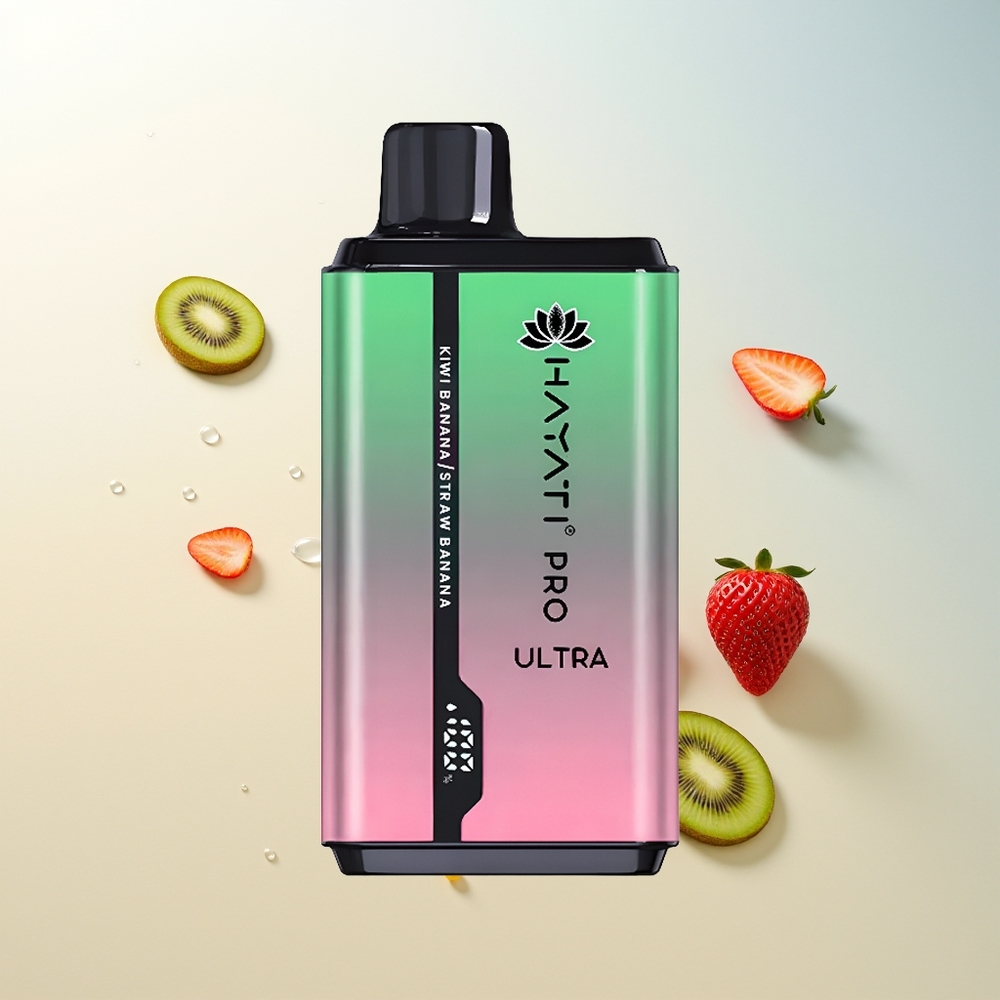 Hayati Pro Ultra 15000 Pufova Jednokratna Vape Kivi Banana Jagoda Banana 850mAh 2 12ml