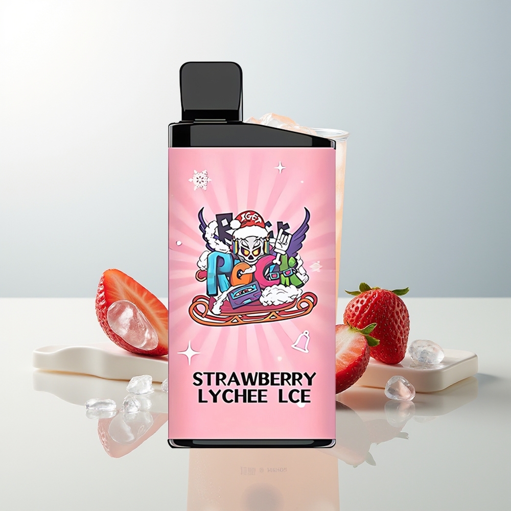 IGET Bar 3500 Pufova Jednokratna Vape Jagoda Liči Led 12 Ohm Mesh Coil 1400 mAh