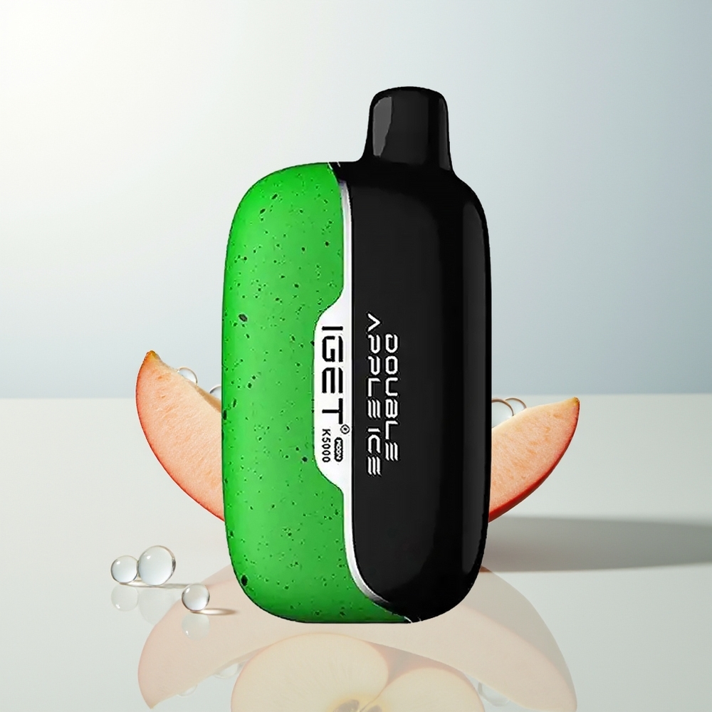 IGET Moon K5000 5000 Puffs Dvostruka Jabuka Led Jednokratna Vape 135 Ohm Mesh