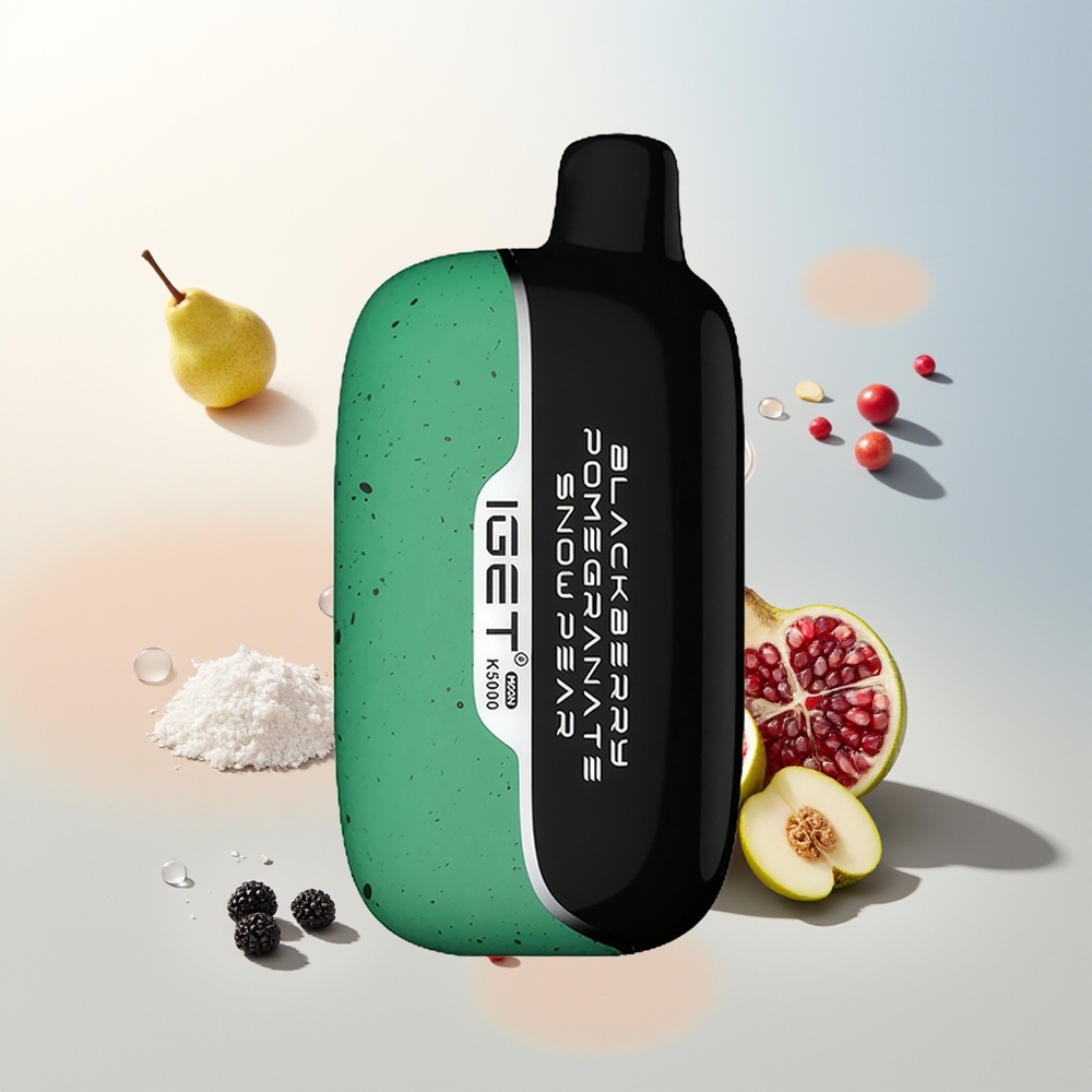 IGET Moon K5000 5000 Pufova Jednokratna Vape Jagoda Nar Šljokica PC Materijal