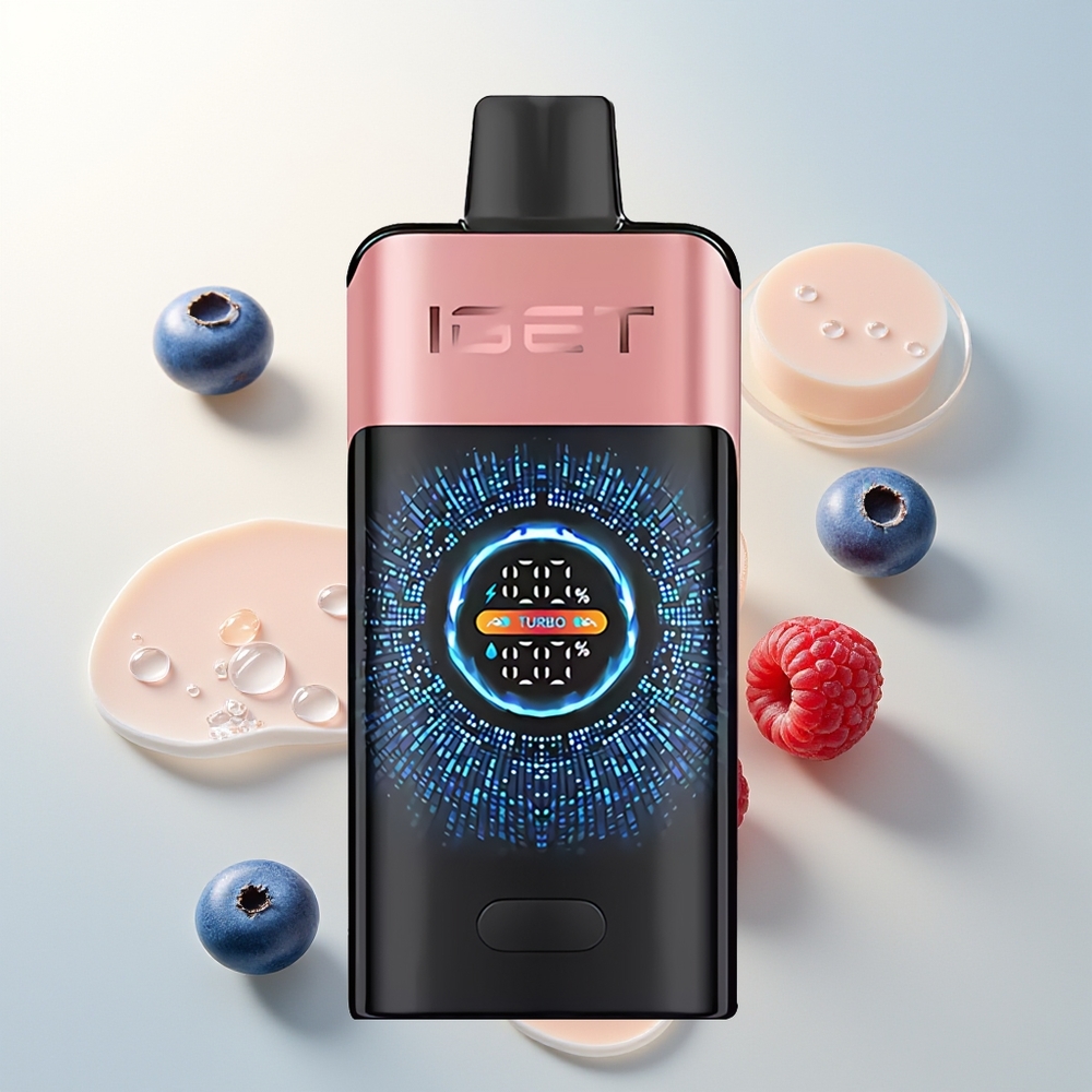 IGET ONE 12000 Puffova Jednokratna Vape Borovnica Malina 2700 mAh Dvostruki Mesh Sviti