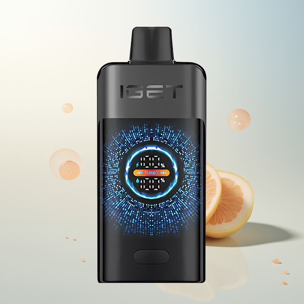 IGET ONE 12000 Puffs Jednokratna Vape Crna Šuma 2700 mAh Veliki Zakrivljeni Zaslon u Boji