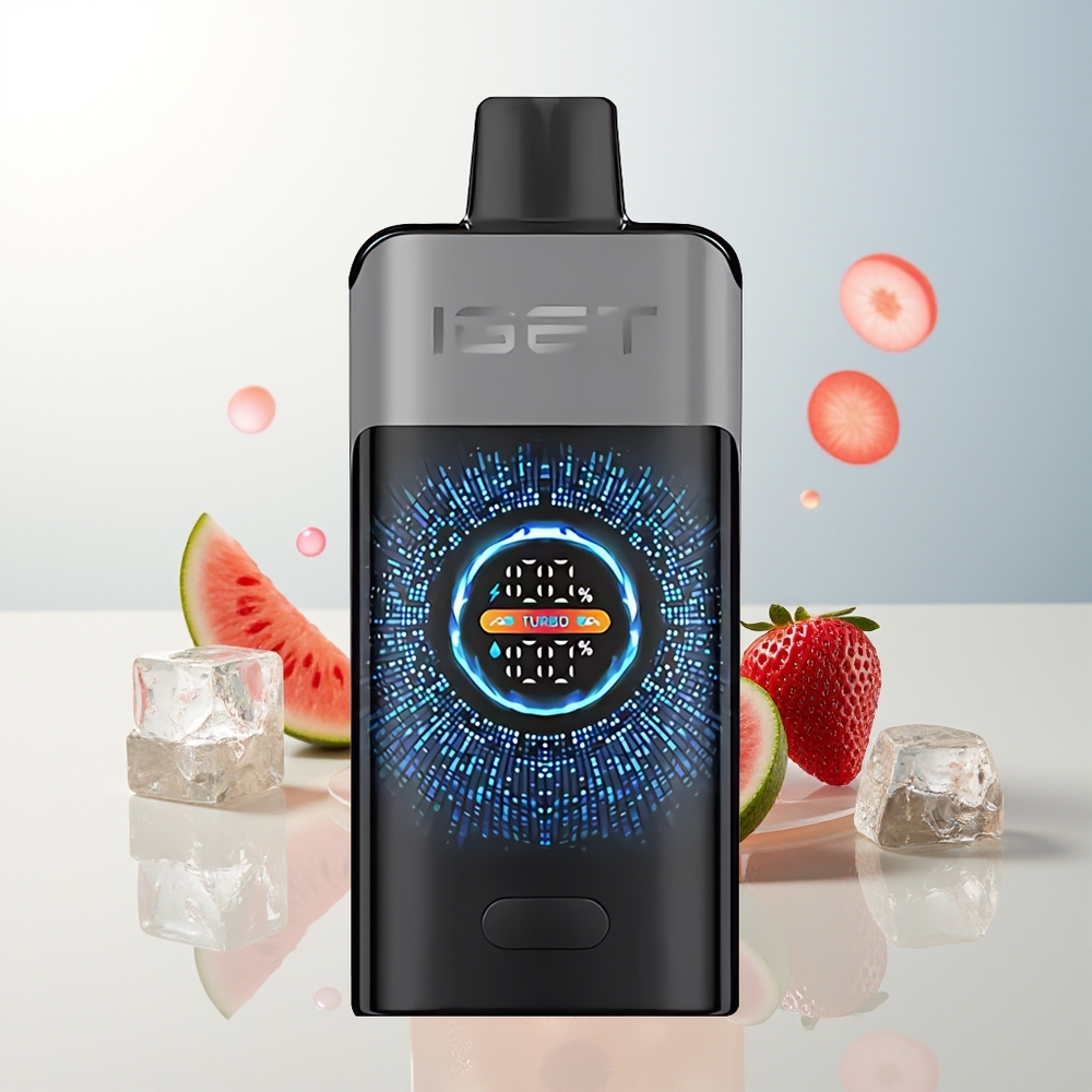 IGET ONE 12000 Pufova Jednokratna Vape Jagoda Lubenica Led 2700 mAh Zakrivljeni Ekran u Boji