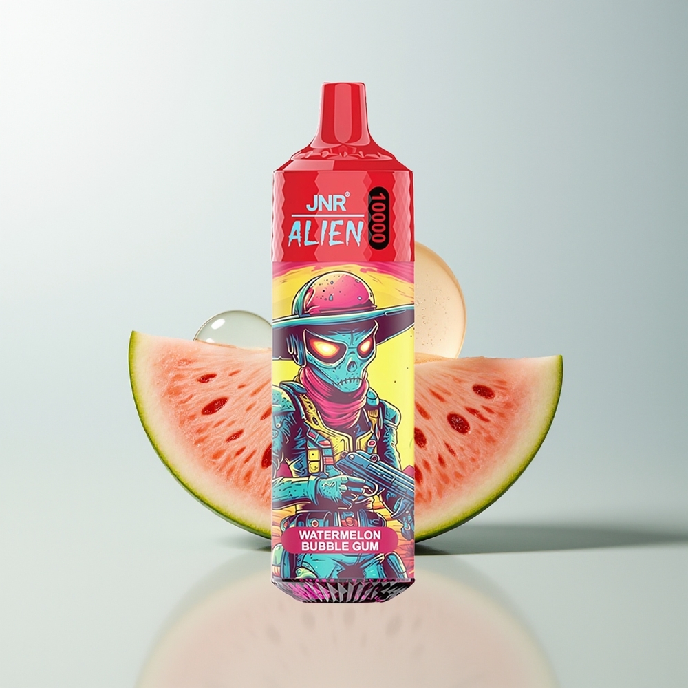 JNR Alien 10000 Puffova Ledena Lubenica Bubble Gum s 850mAh i Type-C Punjenje