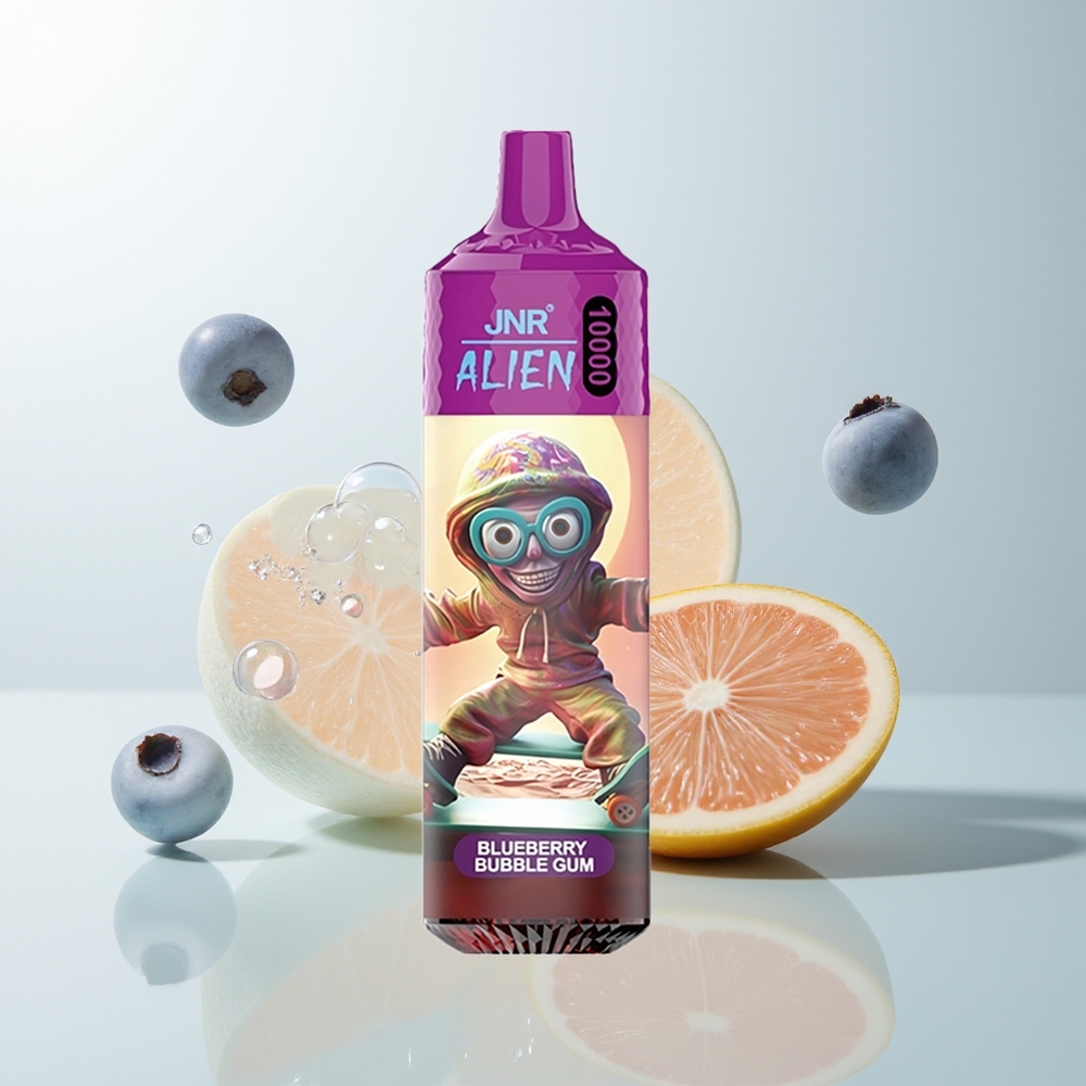 JNR Alien 10000 Puffs Plavi Bubble Gum s 850mAh i RGB