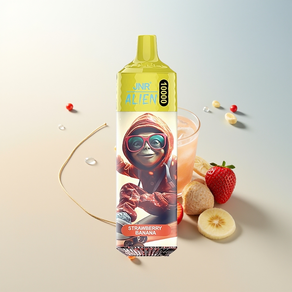 JNR Alien 10000 Pufova Jagoda Banana 850mAh LED