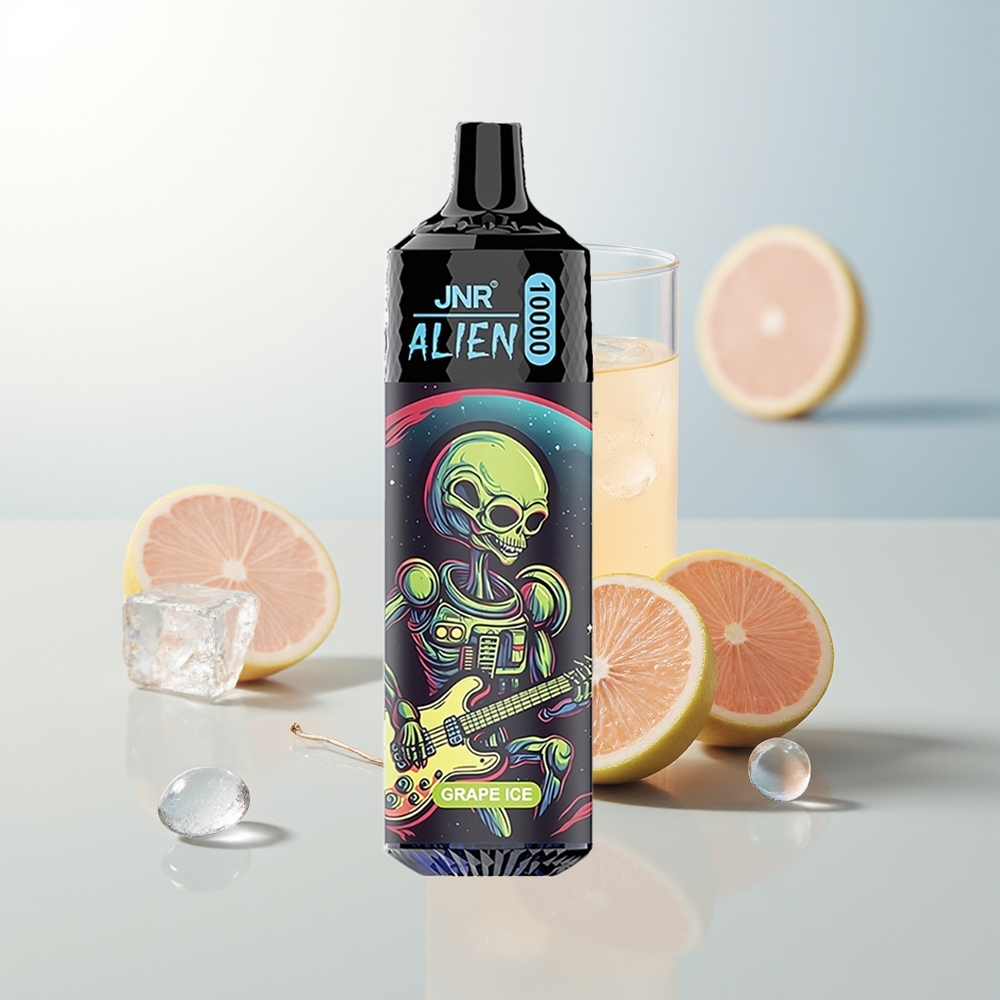 JNR Alien 10000 Pufova Jednokratna Vape Grožđe Led + 850mAh + RGB LED