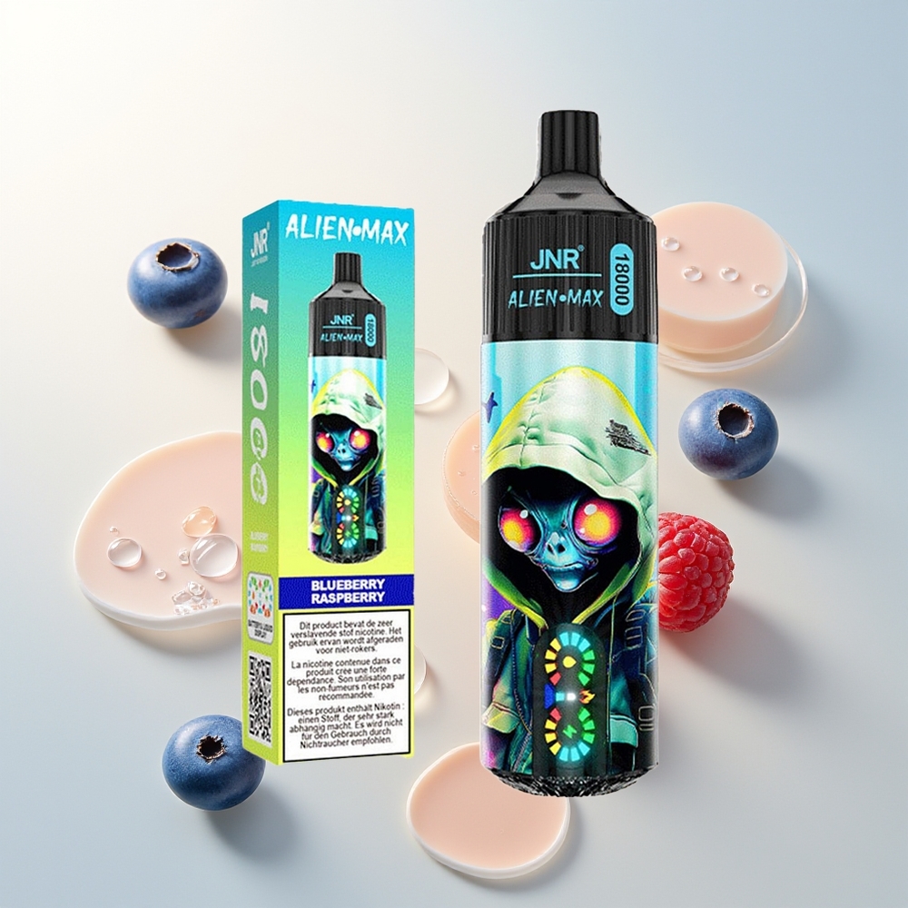 JNR Alien Max 18000 Puffs Dual Mesh Borovnica Malina Brzi Punjenje