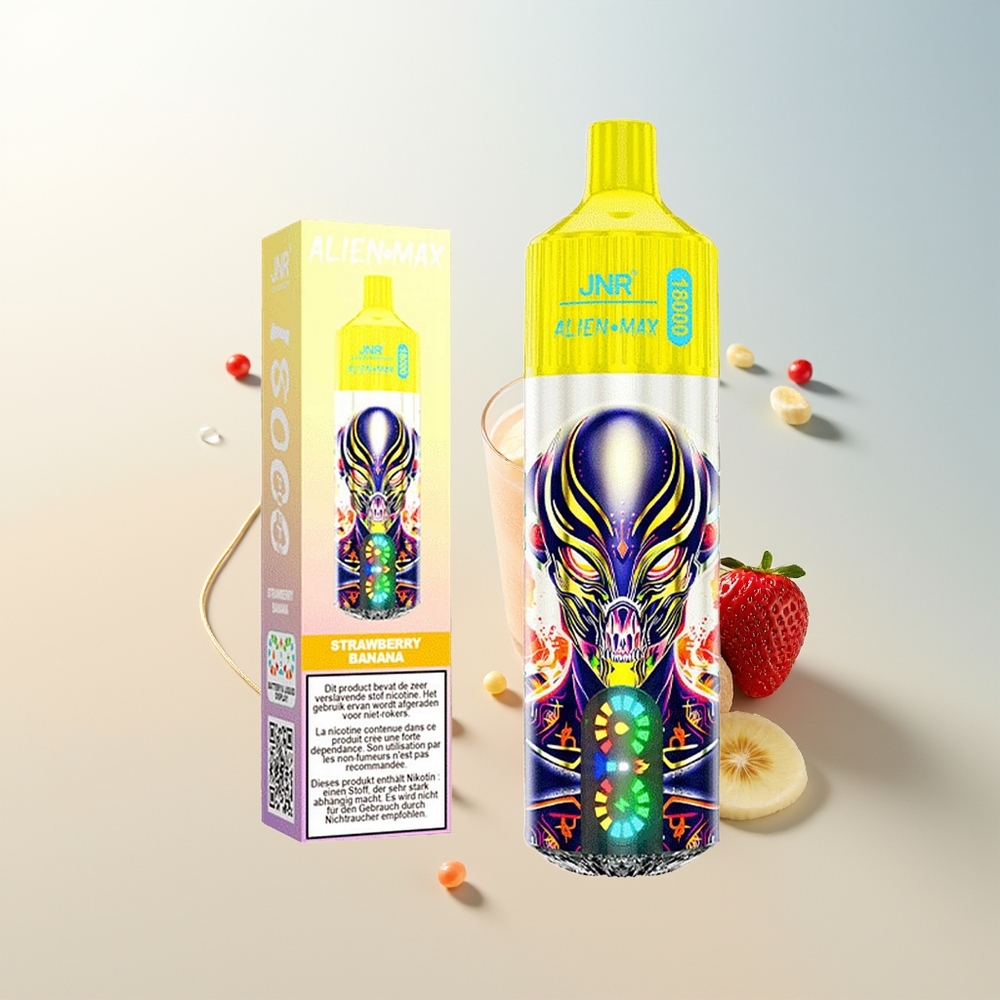 JNR Alien Max 18000 Puffs Dual Mesh Coil Jagoda Banana