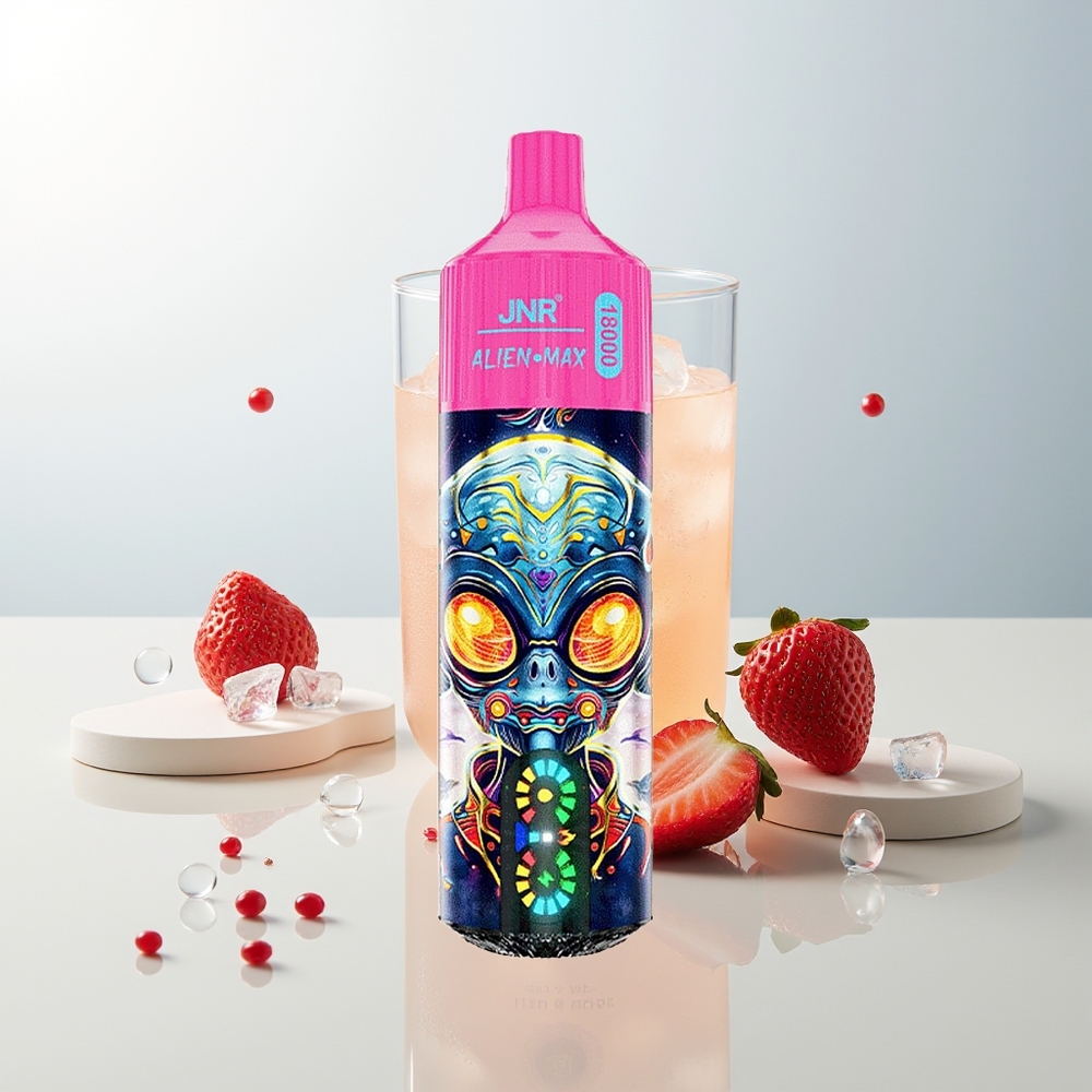 JNR Alien Max 18000 Puffs Dual Mesh Jagoda Led Jednokratna Vape