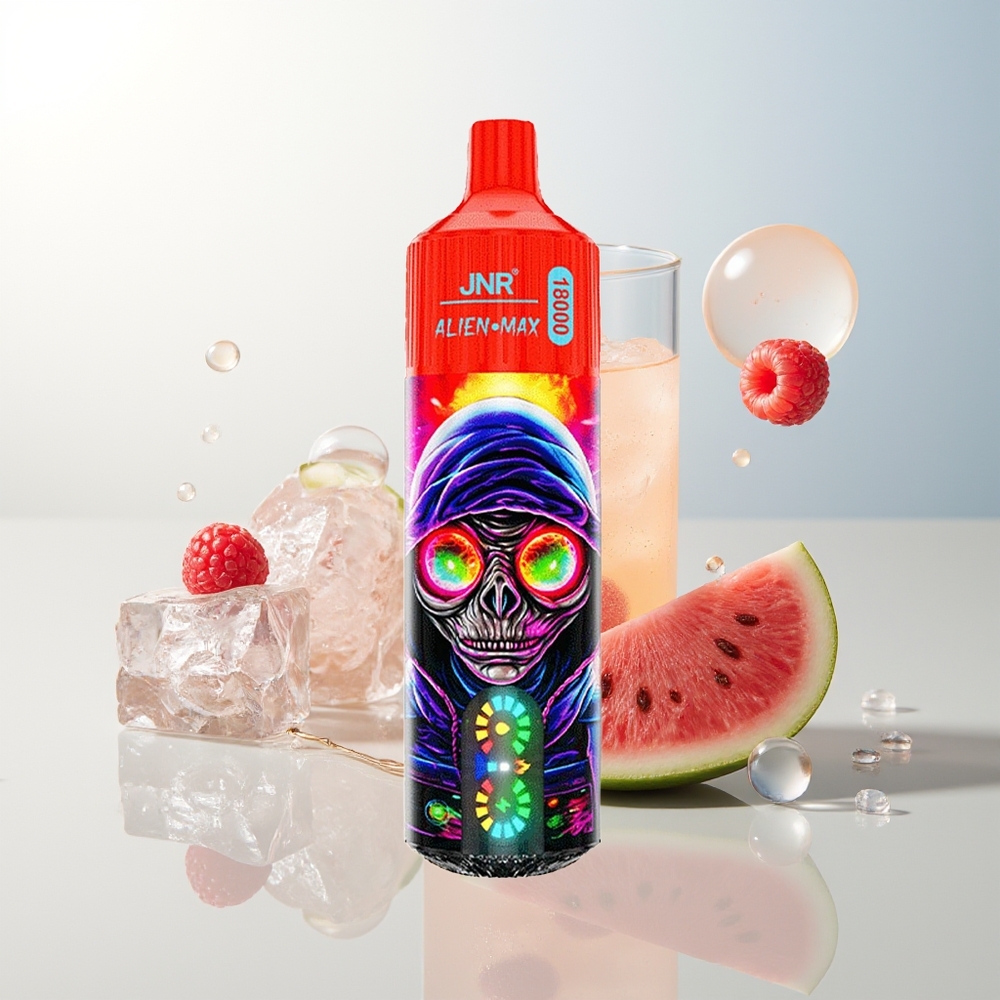 JNR Alien Max 18000 Puffs Dual Mesh Raspberry Ledenica Dinja Brzi Punjenje