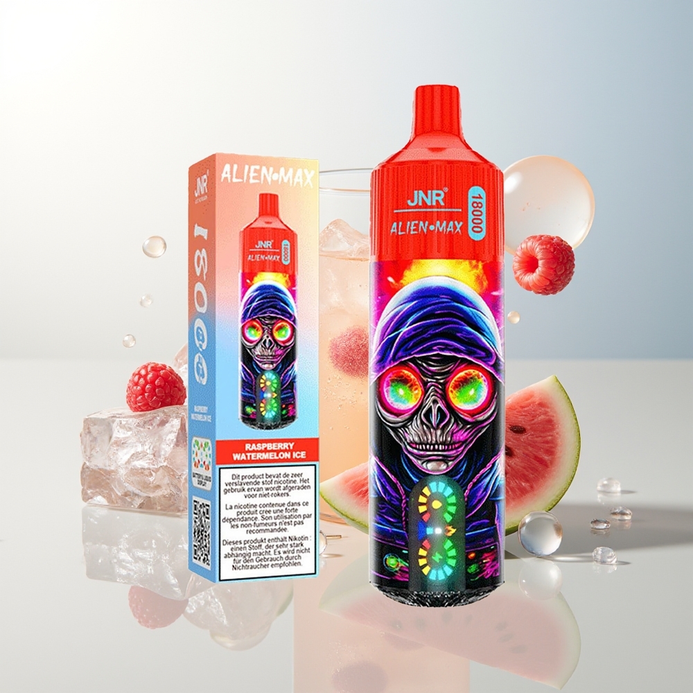 JNR Alien Max 18000 Puffs Dual Mesh Raspberry Ledenica Dinja Brzi Punjenje