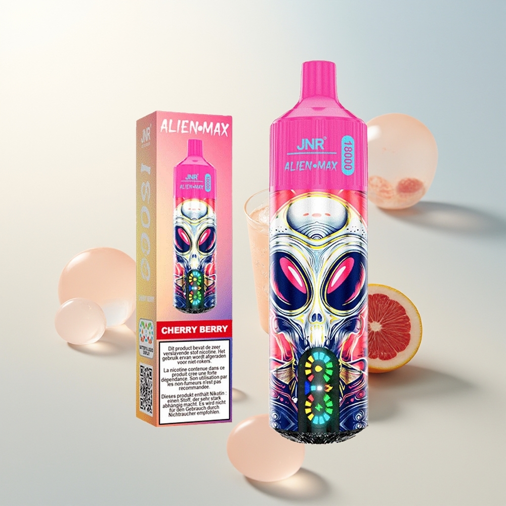 JNR Alien Max 18000 Puffs Dual Mesh Trešnja Bobica Tip-C Brzo Punjenje