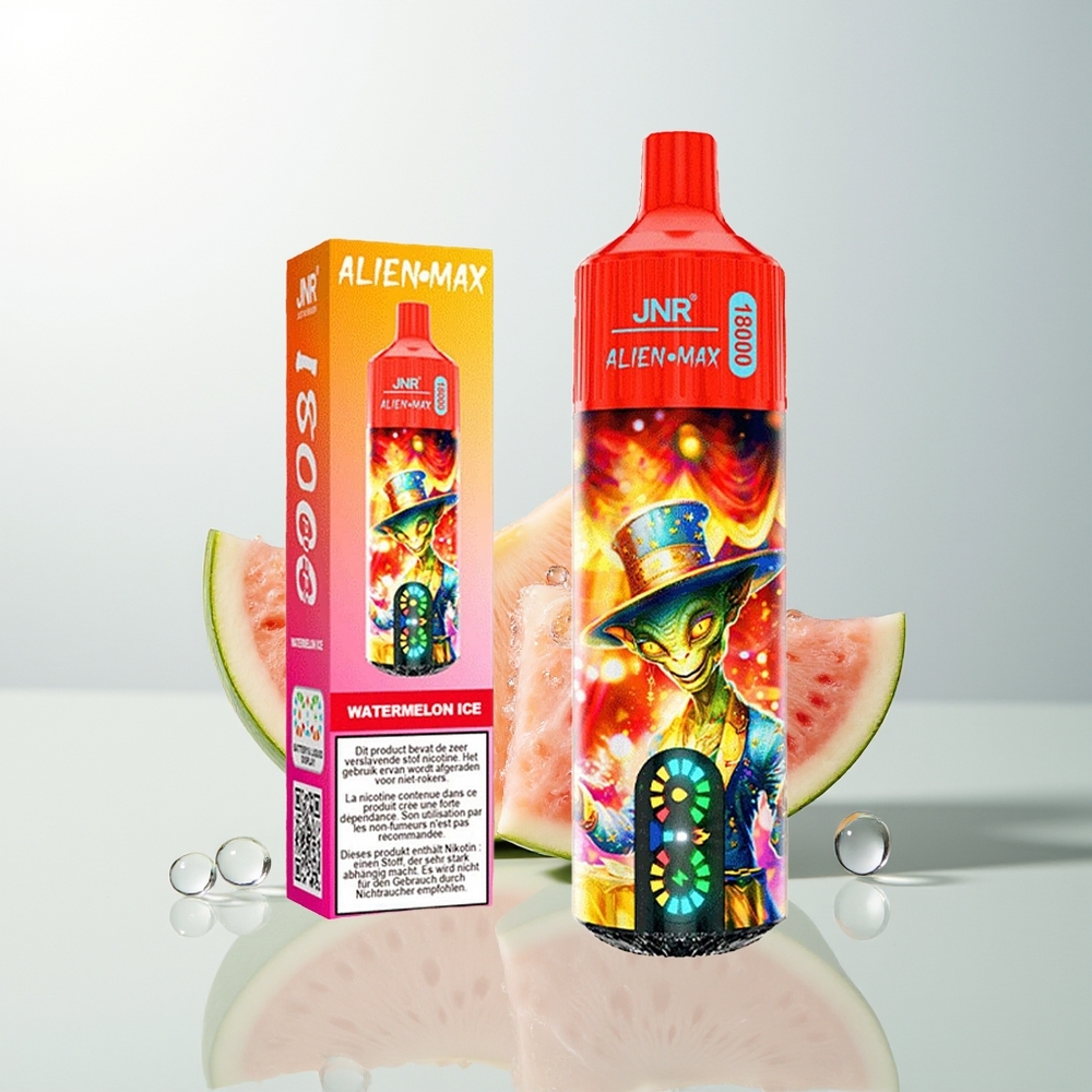 JNR Alien Max 18000 Puffs Dvostruka Mreža  Brzo Punjenje Lubenica Led
