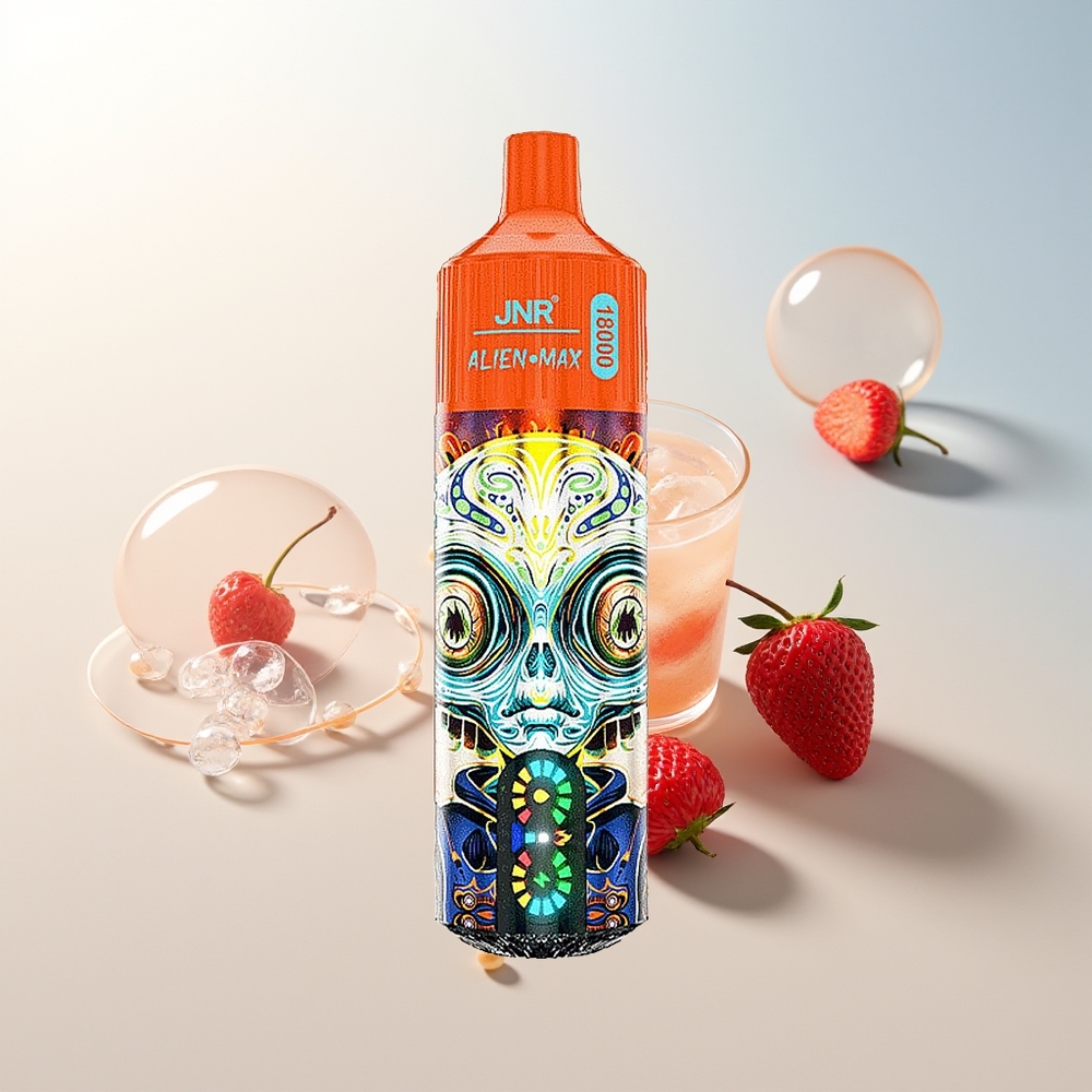 JNR Alien Max 18000 Puffs Jednokratna Vape Jagoda Malina + Dual Mesh Coil  Dual Core