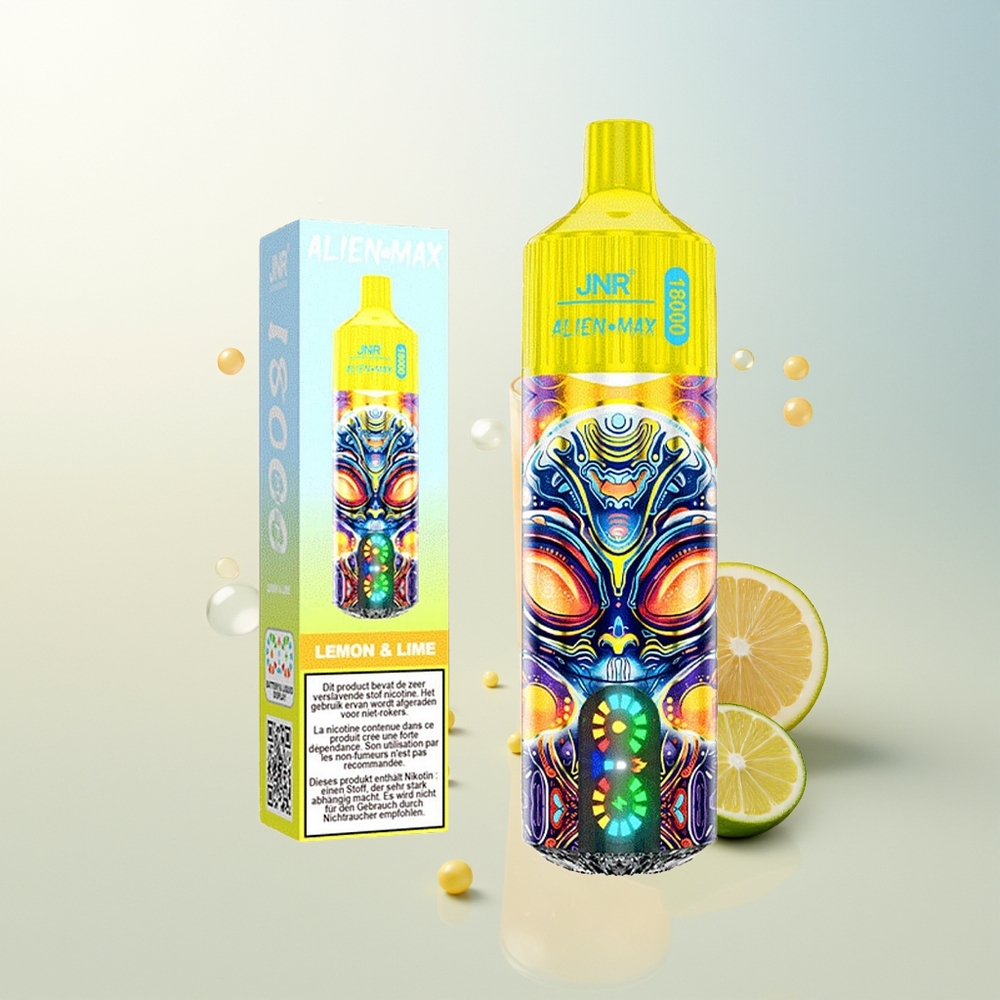 JNR Alien Max 18000 Puffs Jednokratna Vape Limun  Limeta Dual Mesh Coil  850mAh