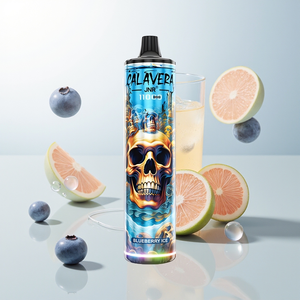 JNR Calavera 11000 Puffs Jednokratna Vape Borovnica Led + 850mAh + 21ml