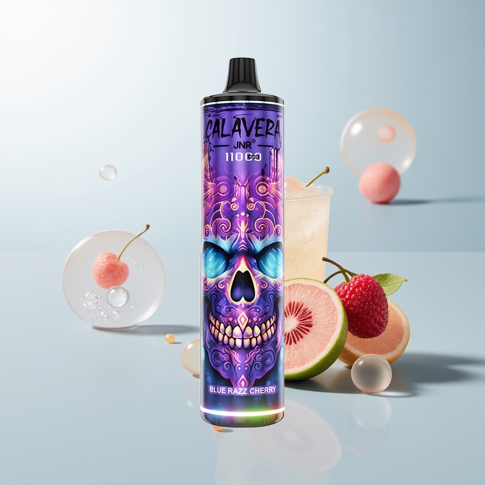 JNR Calavera 11000 Puffs Jednokratna Vape Plavi Malina Trešnja 850mAh 21ml