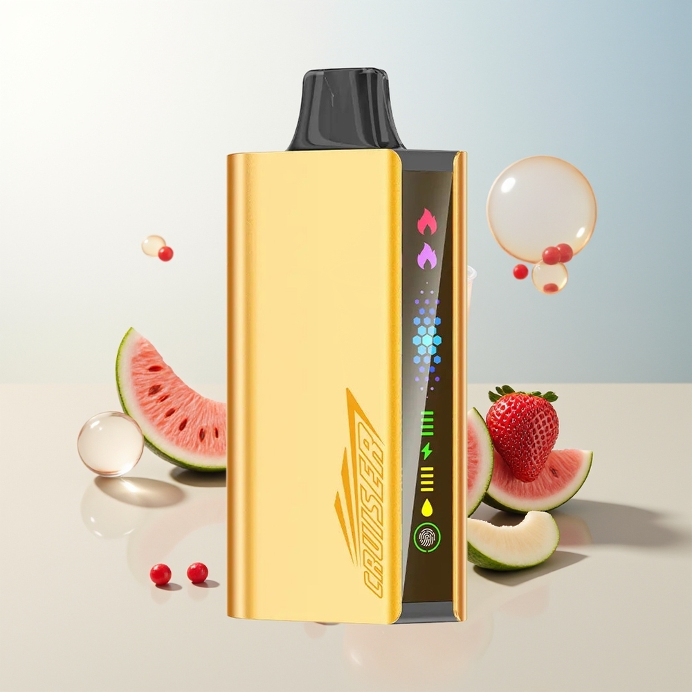 JNR Cruiser 12000 Puffs Jagoda Kokos Lubenica Dual Mesh Coil Animation Screen