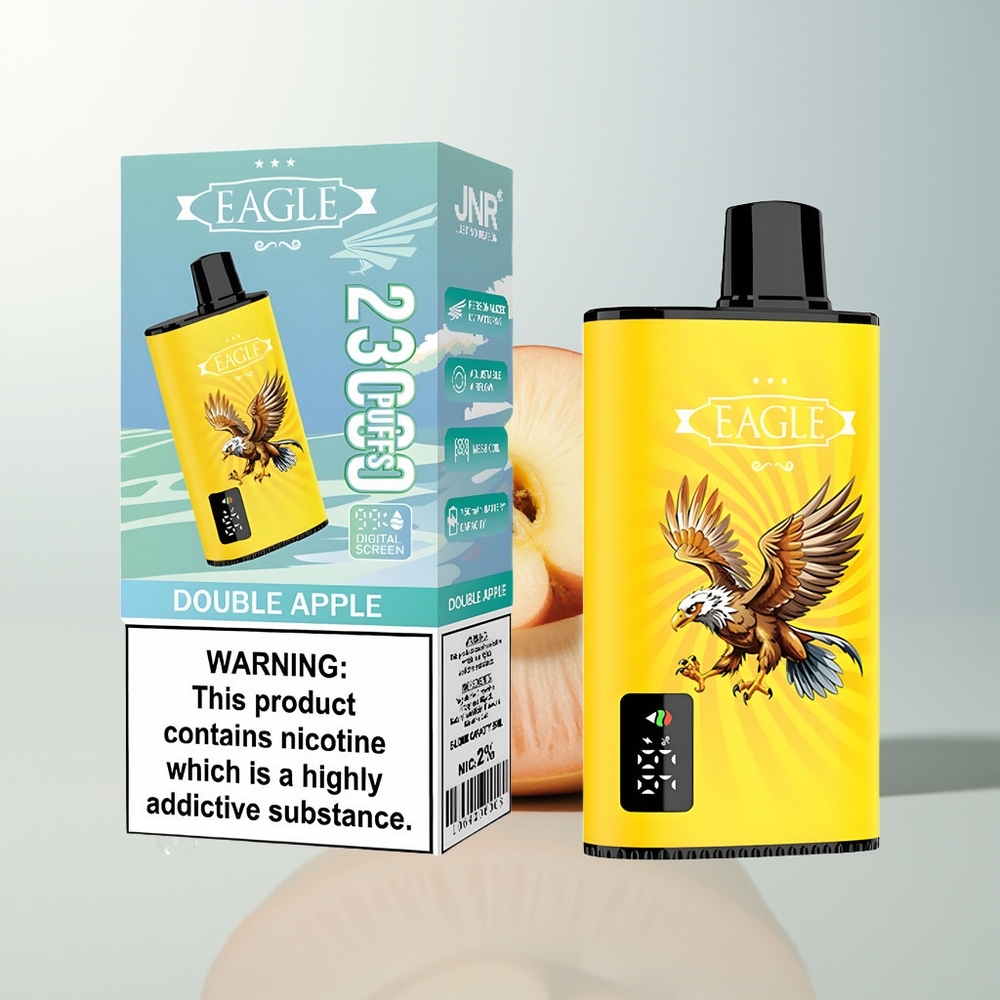 JNR EAGLE Smart 23000 Puffs Dvostruka Jabuka Jednokratna Vape s 750mAh Baterijom i 25ml Tekućine