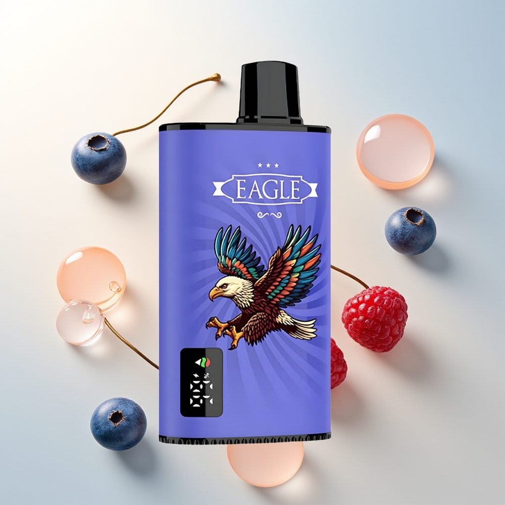 JNR EAGLE Smart 23000 Puffs Jednokratna Vape Borovnica Malina Trešnja s 25ml e-Liquid i 2  Nikotina