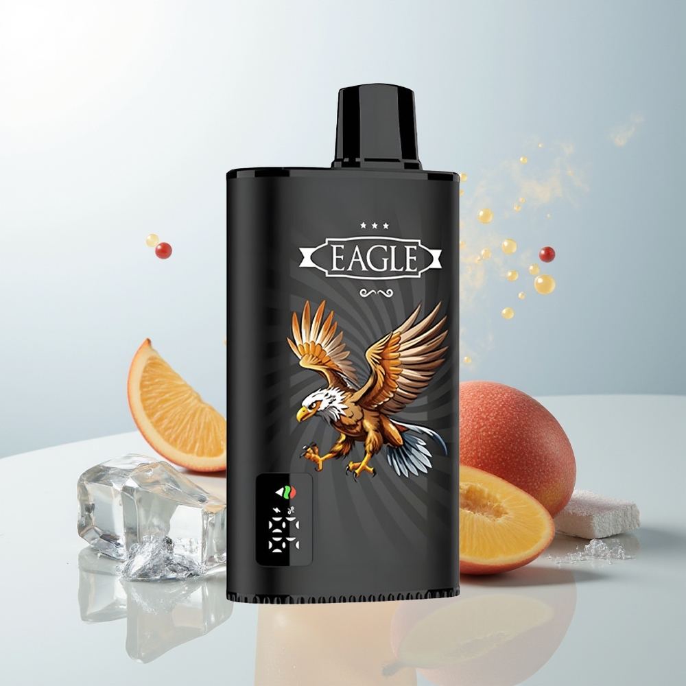 JNR EAGLE Smart 23000 Pufova Jednokratna Vape Crna Ribizla Mango Led s Digitalnim Ekranom i 10ohm Mesh Coil
