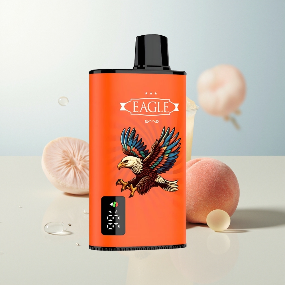JNR EAGLE Smart 23000 Pufova Jednokratna Vape Sočne Breskve s 25ml Tekućine i 10ohm Mesh Coil