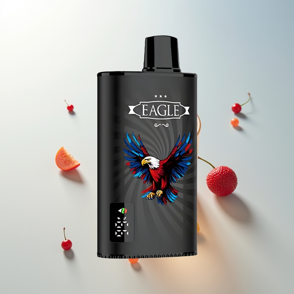 JNR EAGLE Smart 23000 Pufova Jednokratna Vape Trešnja Cola s Digitalnim Ekranom i 10ohm Mesh Coil