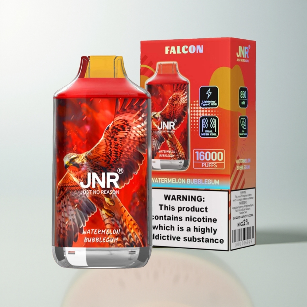 JNR Falcon 16000 Puffs Dinja Žvakaća Guma 850 mAh