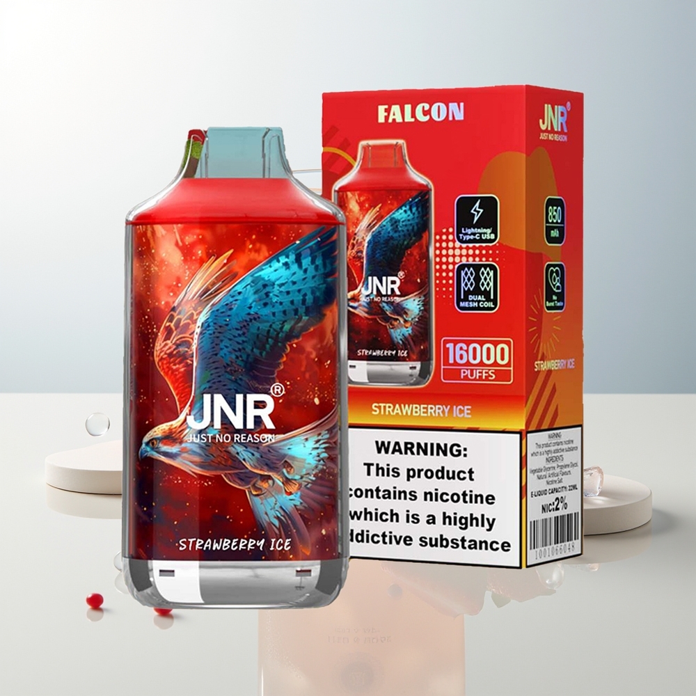 JNR Falcon 16000 Puffs Jagoda Led 850mAh