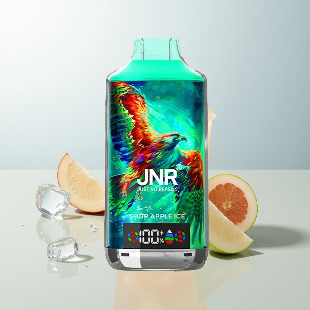 JNR Falcon X 18000 Puffs Digital Display Kisela Jabuka Led