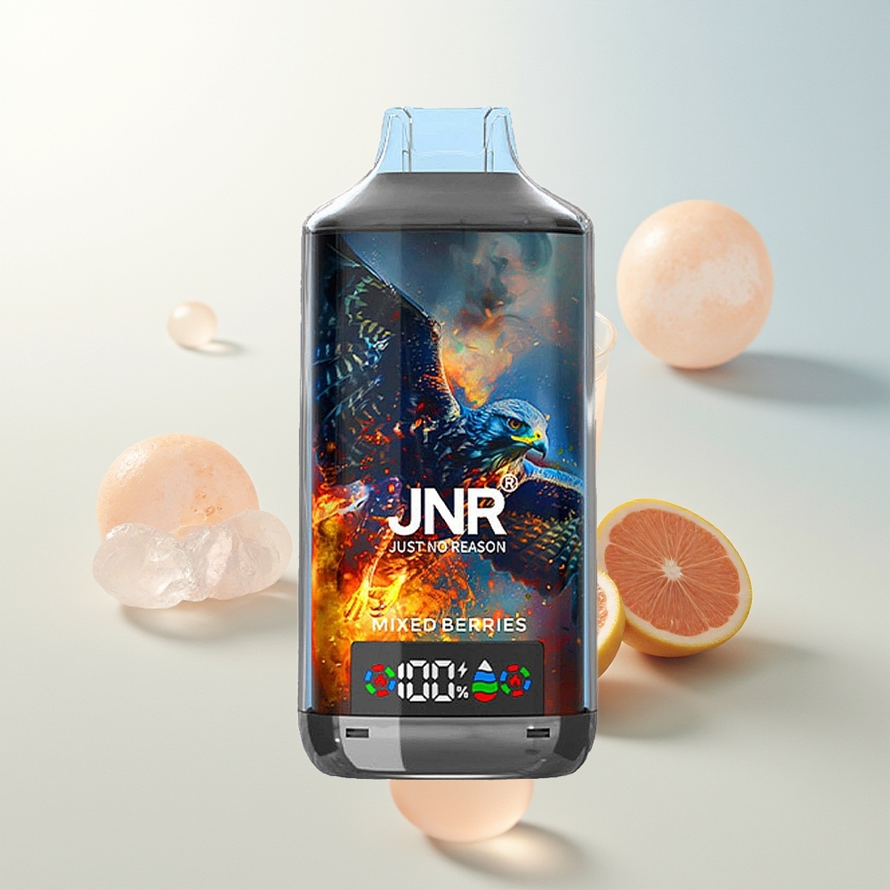 JNR Falcon X 18000 Puffs Mješovite Bobice Dual Mesh Coil  Digital Display