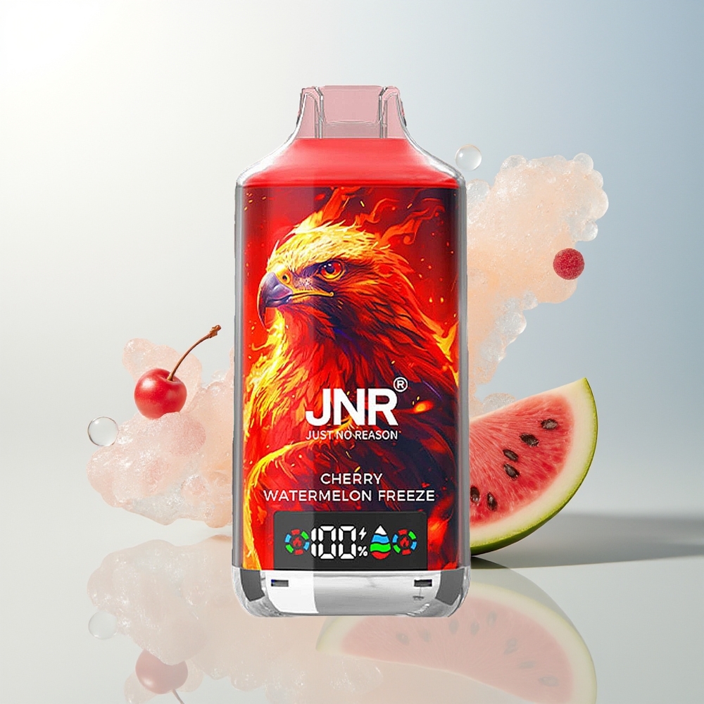 JNR Falcon X 18000 Puffs Trešnja Lubenica Zamrzavanje Dual Mesh Coil  Digital Display