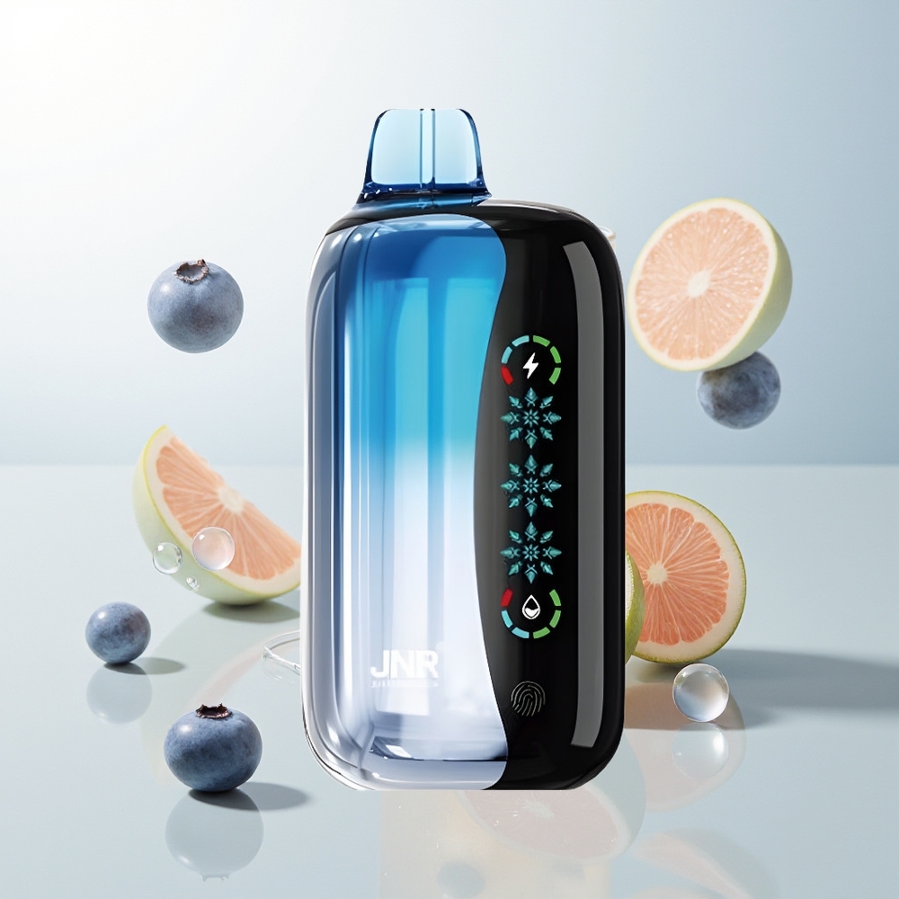 JNR Flex Ice 21000 Pufova Jednokratna Vape Borovnica Led s Prilagodljivim Ledom i Dual Mesh 12 Ohm