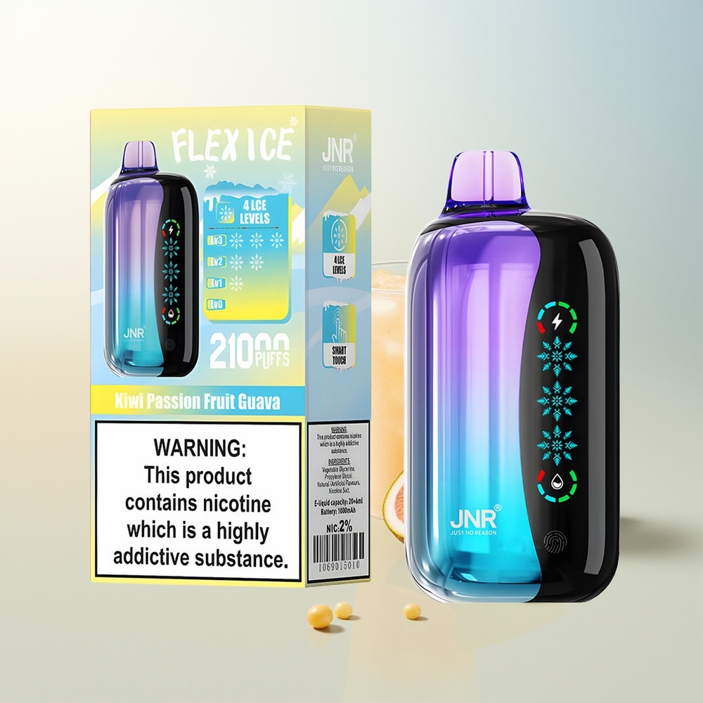 JNR Flex Ice 21000 Pufova Jednokratna Vape Kivi Marakuja Guava Podesivi Zrakohladni Led
