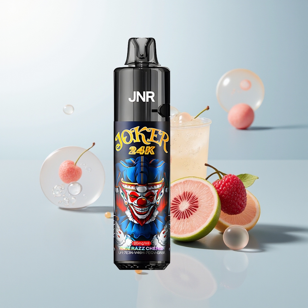 JNR Joker 24000 Puffova Jednokratna Vape Plava Malina Trešnja + 800mAh Baterija + 2 Nikotina