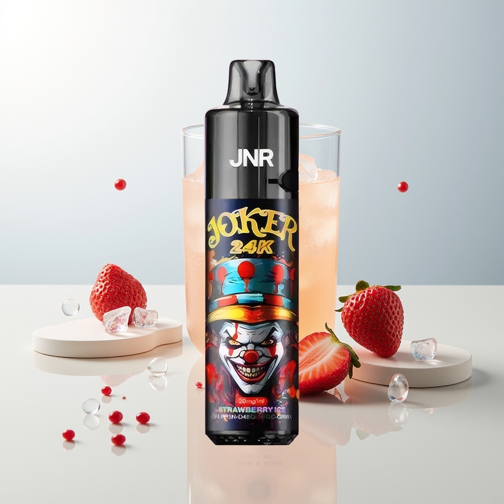 JNR Joker 24K Puffova Jednokratna Vape Jagoda Led + 800mAh Baterija