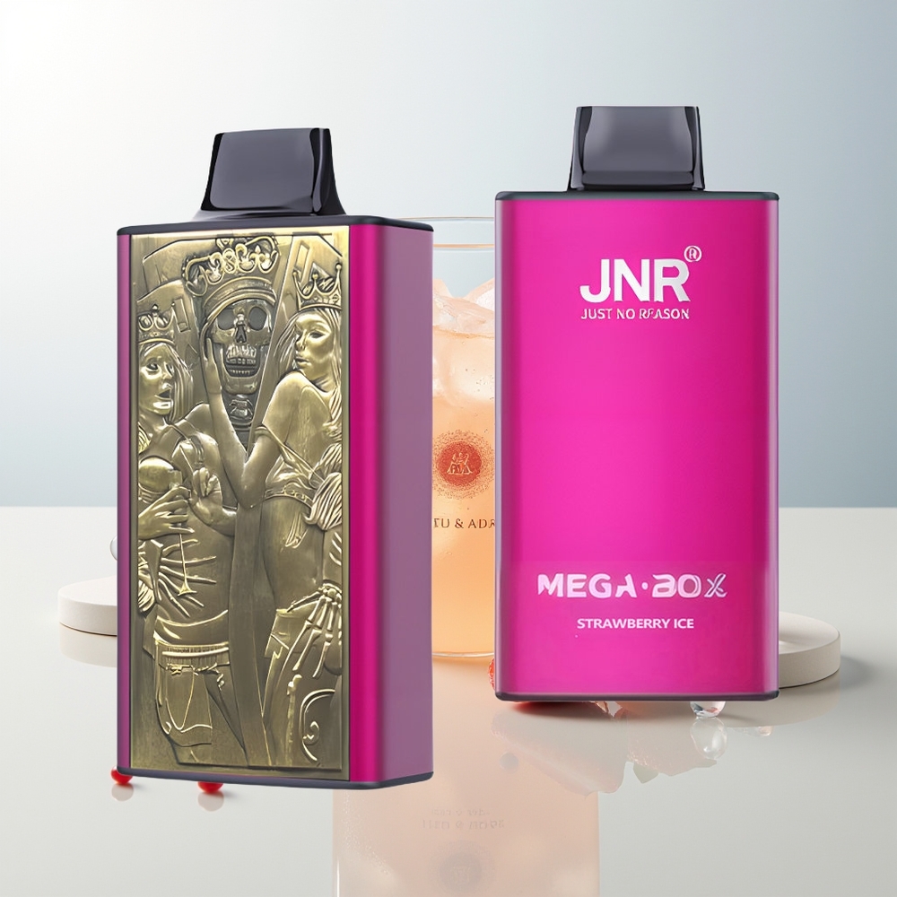 JNR Mega Box 25000 Puffova Jednokratna Vape Jagoda Led + Dual Mesh Coil  Type-C
