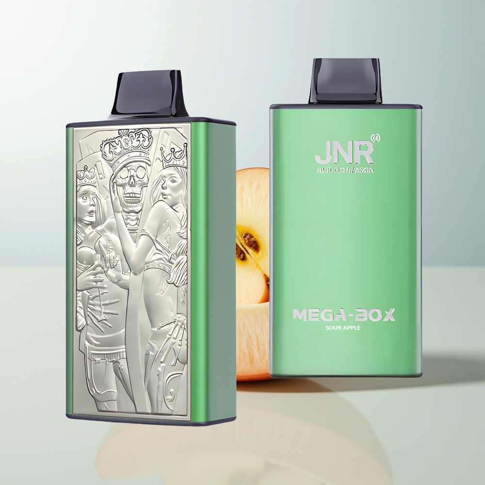 JNR Mega Box 25000 Puffova Jednokratna Vape Kisela Jabuka Dual Mesh Coil