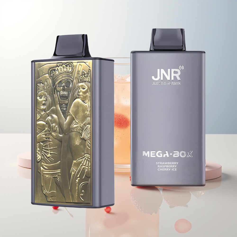 JNR Mega Box 25000 Puffs Jednokratna Vape Jagoda Malina Trešnja Led Dual Mesh Coil Type-C
