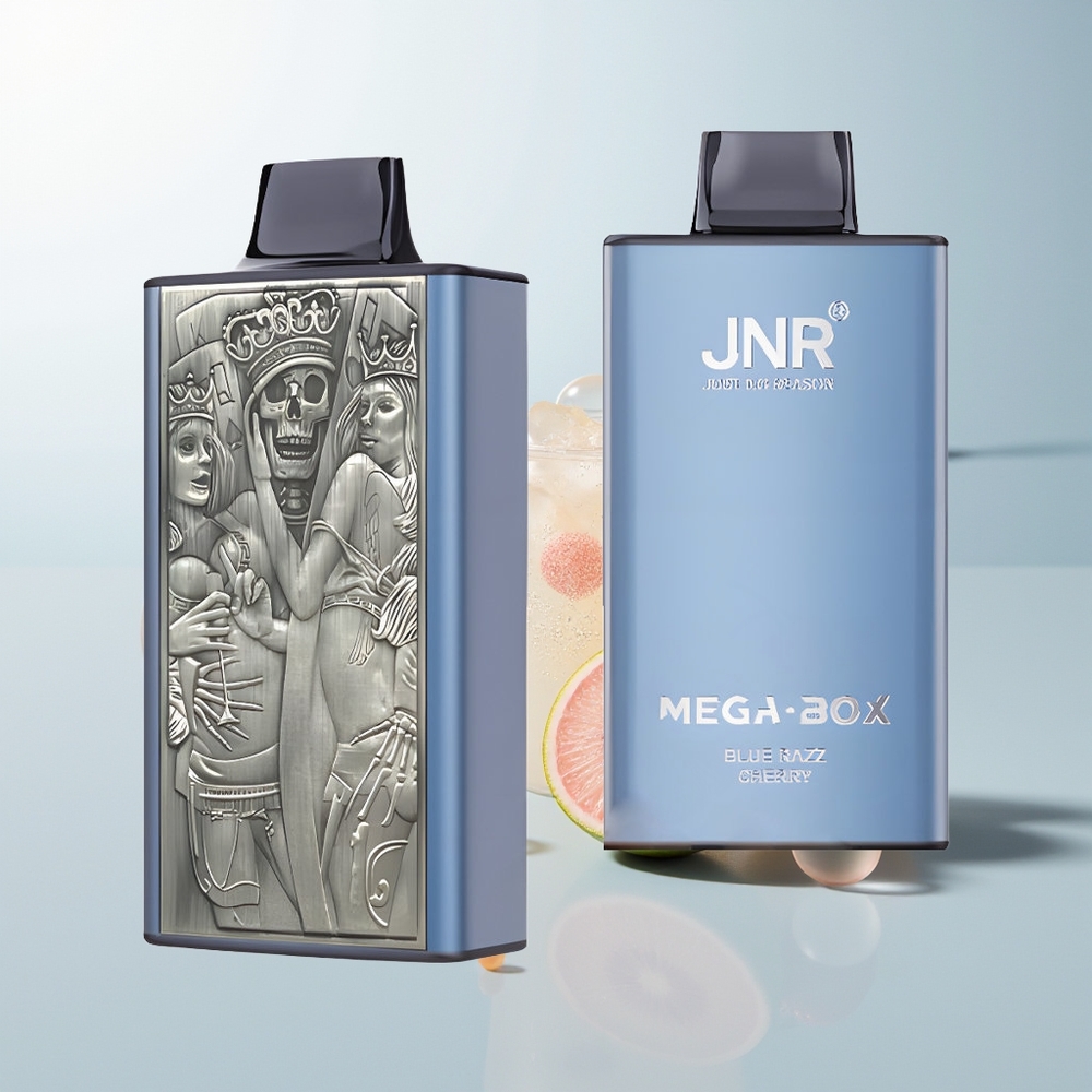 JNR Mega Box 25000 Pufova Jednokratna Vape Plava Malina Trešnja Dual Mesh Coil