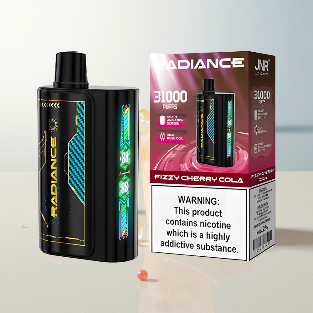 JNR Radiance 31000 Puffova Jednokratna Vape Gazirana Trešnja Cola Dual Mesh Coil 950 mAh