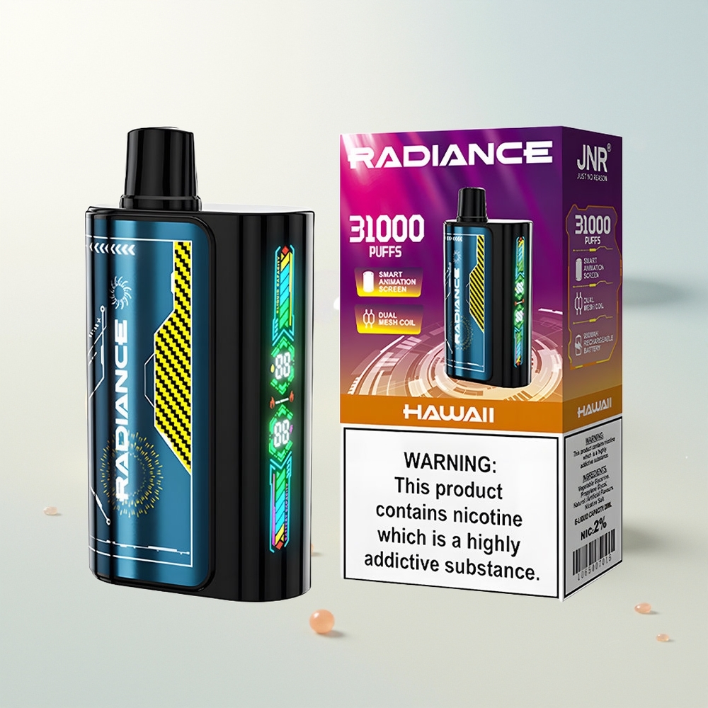 JNR Radiance 31000 Puffova Jednokratna Vape Hawaii Dual Mesh Coil 28ml
