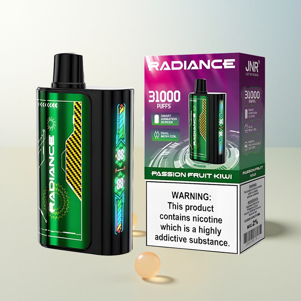 JNR Radiance 31000 Puffova Jednokratna Vape Mango Marakuja Dual Mesh Coil