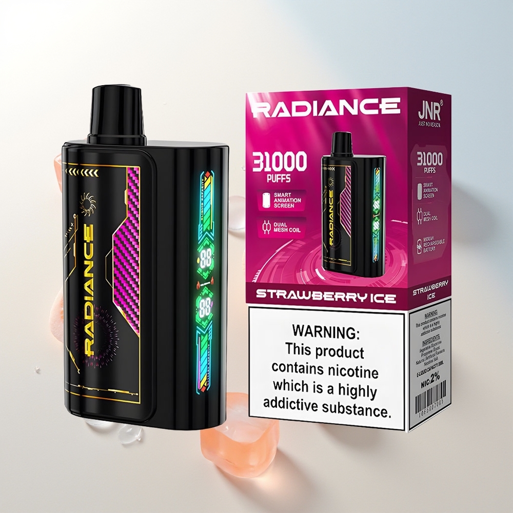 JNR Radiance 31000 Puffs Dual Mesh Jagoda Led Rechargeable